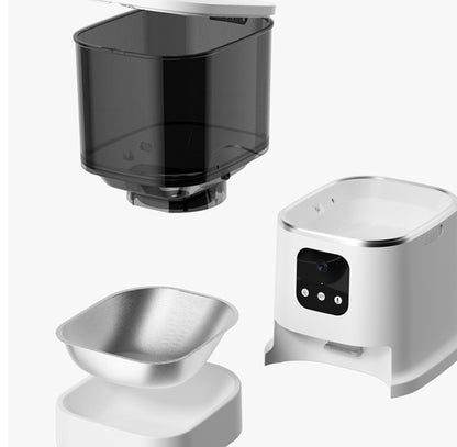 SmartFeed Pro™ Dark Green variant full product shot — WiFi pet feeder with HD camera