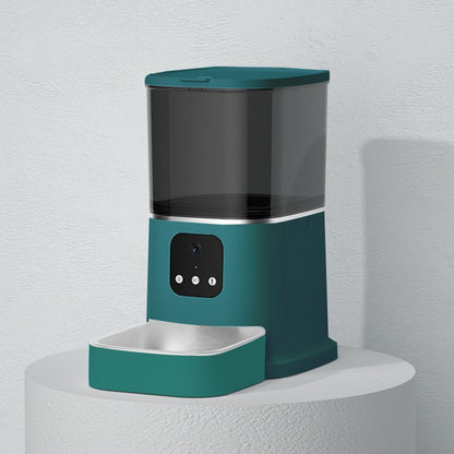 SmartFeed Pro™ 2-way audio feature — talk to your pet from anywhere via smartphone app